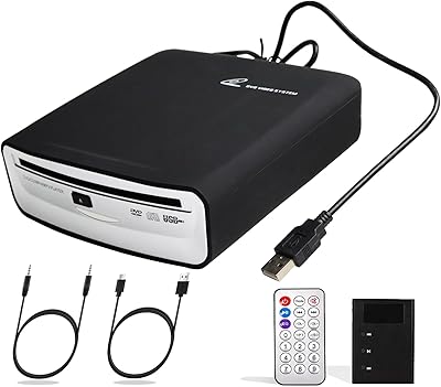 Ploveyy PLCZ316 Portable CD Player for Car with USB & AUX Port