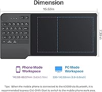 HUION Inspiroy Keydial KD200 Wireless Drawing Tablet — image 6