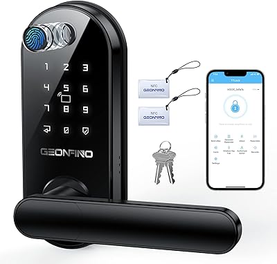 GEONFINO S2 Pro Fingerprint Smart Door Lock