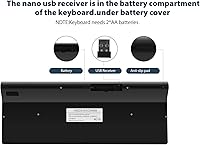 Fonicer Large Print Wireless Keyboard and Mouse — image 4