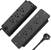 HHSOET 14-in-1 Fast Charging Recessed Power Strip — image 1