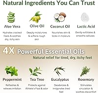 Natural Escapes Peppermint Foot Cream 8oz — image 4