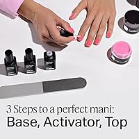 Nailboo Dip Powder Nail Kit Bundle – Base Coat, Activator, Top Coat & Build Powder, Clear 1oz 4 Piece Set — image 8