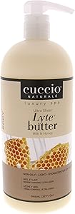 Cuccio Naturale Lyte Ultra-Sheer Body Butter - Milk and Honey - 32 Oz Review