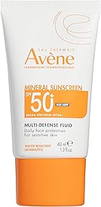 Avène Mineral Sunscreen Multi-Defense Fluid SPF 50, 1.7oz Review