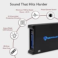 Rockville dB13 3000W Mono Car Amplifier — image 3