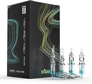 STIGMA Aquamarine Knight Tattoo Cartridge Needles 50Pcs 0.35mm Round Liner Review