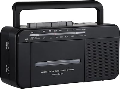 SEMIER Boombox MP3 Conversion Cassette Tape Player Recorder