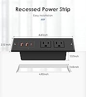 VILONG Recessed Power Strip with PD 20W USB-C Fast Charging — image 7