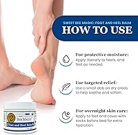 Sweet Bee Naturals Organic All Natural Foot and Heel Balm 2 OZ — image 3