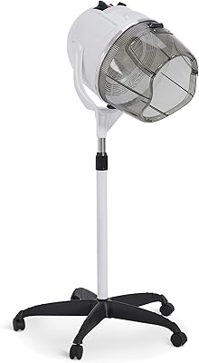 BarberPub 1300W Hooded Hair Bonnet Dryer with Stand