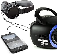 Tyler TAU101-BL Portable Boombox CD Player AM/FM Radio — image 9