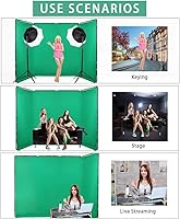 GSKAIWEN 7.87ft x 13.12ft Green Screen Backdrop with Stand — image 5