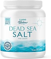 LA SALT CO 1400 Below Dead Sea Salt 5 Lbs Jar — image 1