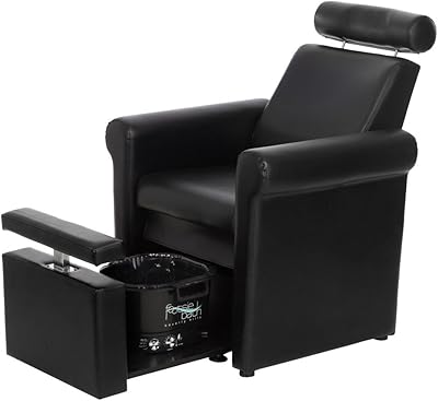 Buy-Rite Salon & Spa Equipment Mona Lisa Plumb Free Pedicure Chair - Black
