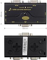 JideTech 2-Port USB VGA KVM Switch — image 2