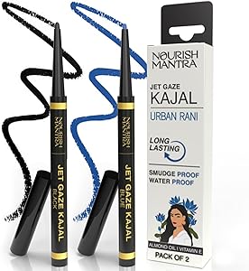 NOURISH MANTRA Jet Gaze Kajal Urban Rani - Black & Blue Review