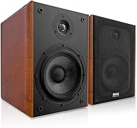 Pyle PHQBS62 6.5″ Home Wooden Bookshelf Speakers — image 1