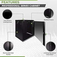 NavePoint 12U Wall Mount Network Cabinet — image 2
