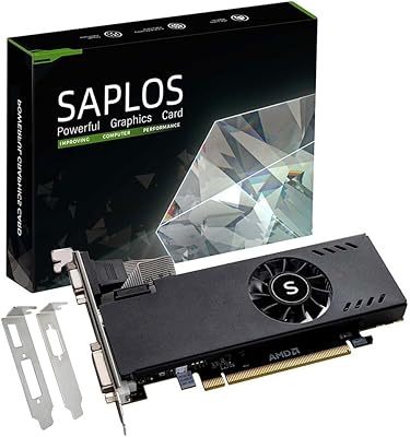 SAPLOS Radeon RX 550 Low Profile Graphics Card 4GB GDDR5