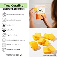 Herbal Zen Tropical Refresh Shower Steamers with Citrus Essential Oils — image 3