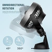 Shinebella Portable Car Fan with Suction and Aroma Function — image 5