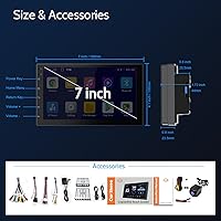 Haudio 7-inch Wireless Double Din Car Stereo with CarPlay & Android Auto — image 8