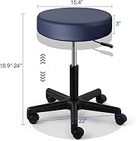 JMU Rolling Stool 400lb Navy Blue — image 3