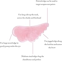 Vinchic Rose Quartz Gua Sha Facial Tool — image 3