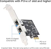 QINIYEK 2.5G PCIe Network Adapter with Dual RJ45 Ports — image 4