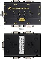 JideTech 4-Port VGA KVM Switch with USB Hub and Audio Support — image 4