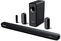 Raineverry 5.1 Surround Sound Bar with Wireless Subwoofer and Rear Speakers — image 1