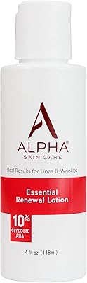 Alpha Skin Care Essential Renewal Lotion, 10% Glycolic AHA, 4 Oz