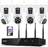 Kittyhok KWDP164 Dual Lens Wireless Security Camera System — image 1
