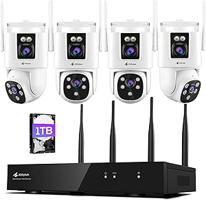 Kittyhok KWDP164 Dual Lens Wireless Security Camera System