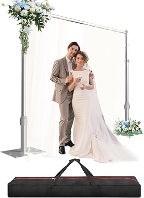 GLOSHOOTING Pipe and Drape Backdrop Stand Kit 8.6x10ft