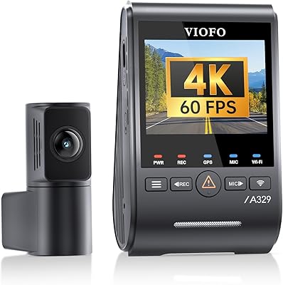VIOFO A329S 4K 60FPS Dash Cam Front and Rear