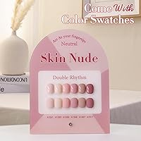 Double Rhythm 6 Pcs 15 ML Gel Polish Set - Light Dark Nude Pink Beige-T6-17 — image 3