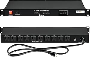 ThePoEstore 10-Outlet Rackmount Surge Protector PDU