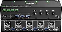 ANGEET KVM Switch 3 Monitors 4 Computers — image 1