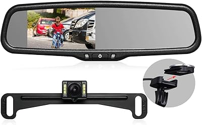 AUTO-VOX T2 Rear View Mirror Camera with 4.3″ Monitor