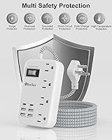 Beeiker 15 Ft USB Surge Protector Power Strip — image 8