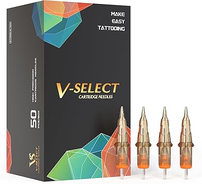 EZ Tattoo Cartridge Needles Assorted - 50Pcs #12 Mixed (5RS 7RS 9RS 14RS 18RS)