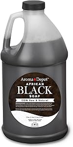 Aroma Depot Raw African Liquid Black Soap 1/2 Gallon