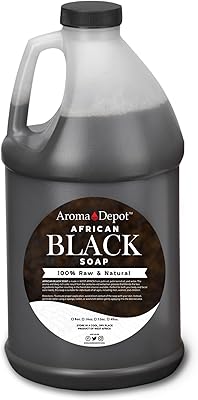 Aroma Depot Raw African Liquid Black Soap 1/2 Gallon