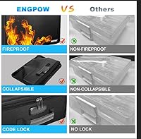ENGPOW Fireproof Photo Storage Box with Lock — image 4