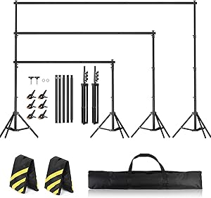 OPKING Backdrop Stand for Parties 10 x 8.5 FT