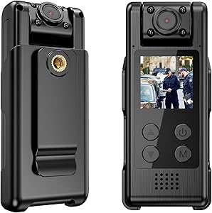 VIDCASTIVE L10 4K WiFi Body Camera with 64GB Memory Card