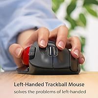 ELECOM EX-G Left Handed Trackball Mouse — image 2