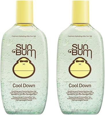 Sun Bum Cool Down Hydrating After Sun, 8 oz - After Sun Gel 2 Pack